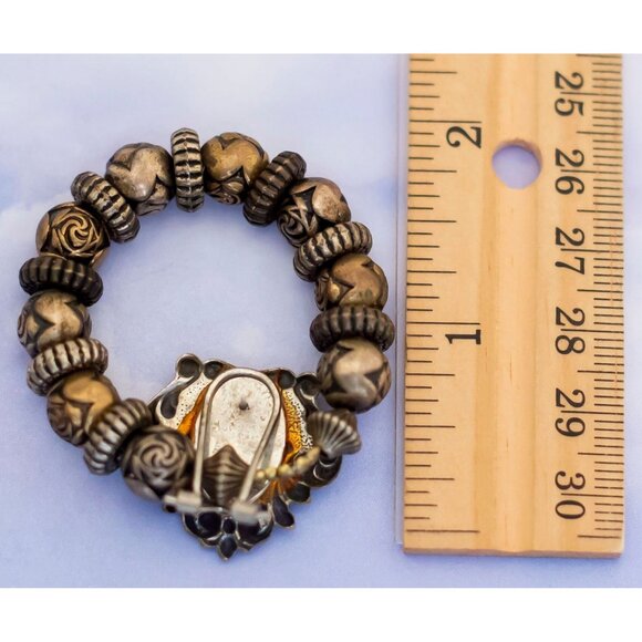 Vintage Makara Hoop Earrings - S17 - Picture 2 of 2